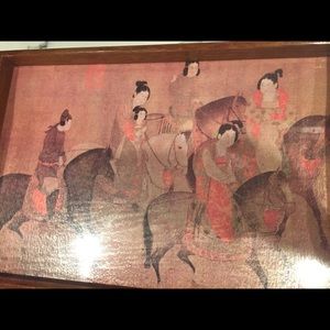Vintage Lacquered wooden Japanese tray